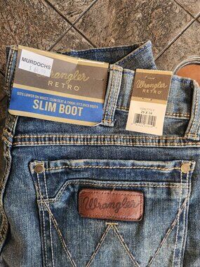 Wrangler Retro Slim Boot Jeans Womens 29x34 Stretch NWT Western